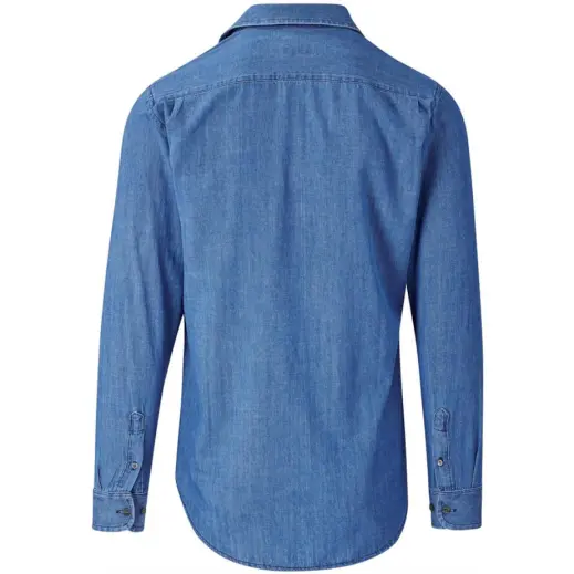 Mens Long Sleeve Eastwood Shirt Blue Back